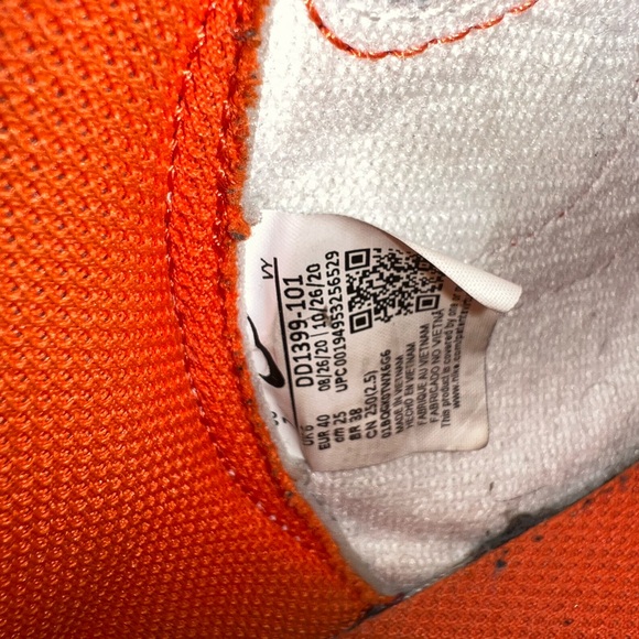 Nike Orange and White Sneakers - Picture 6 of 6